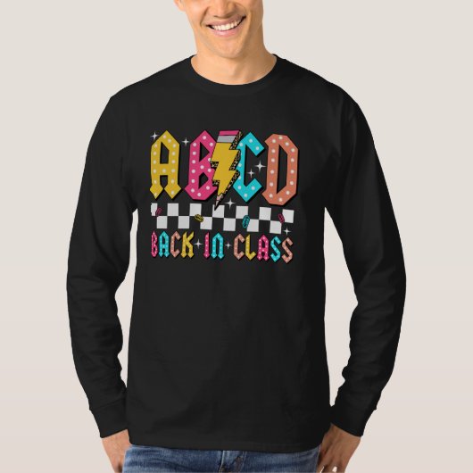 ABCD Black in de klas Leraar Eerste dag terug T-shirt (Voorkant)