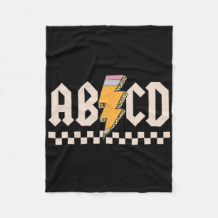 Abcd Ck In Cl Eerste Dag Ck Op School Leraar Stude Fleece Deken