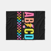 Abcd Ck naar school T-shirt Fleece Deken (Voorkant (Horizontaal))