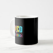 Abcd Ck Terug Naar School T-shirt Koffiemok (Voorkant links)