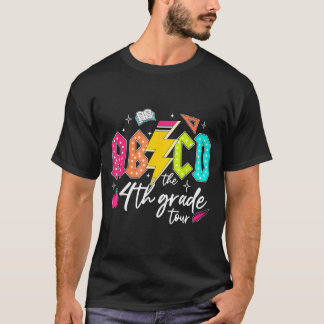 ABCD De 4e klas tour potlood bliksem rock jongens T-shirt