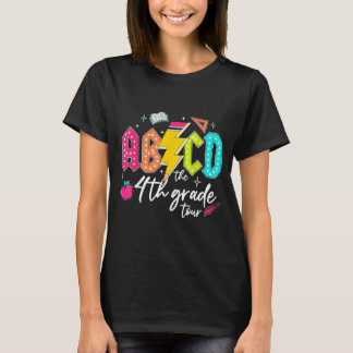 ABCD De 4e klas tour potlood bliksem rock jongens T-shirt