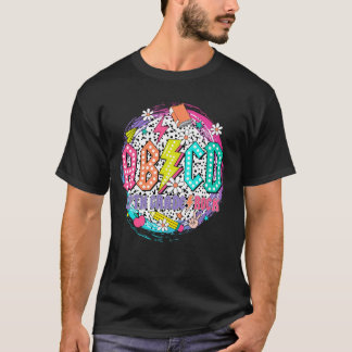 ABCD Fifth Grade Rock Teacher Student Happy Back T T-shirt