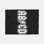 ABCD Fun Terug naar School Teacher Student Fleece Deken (Voorkant (Horizontaal))