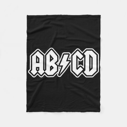 ABCD Fun Terug naar School Teacher Student Fleece Deken (Voorkant)