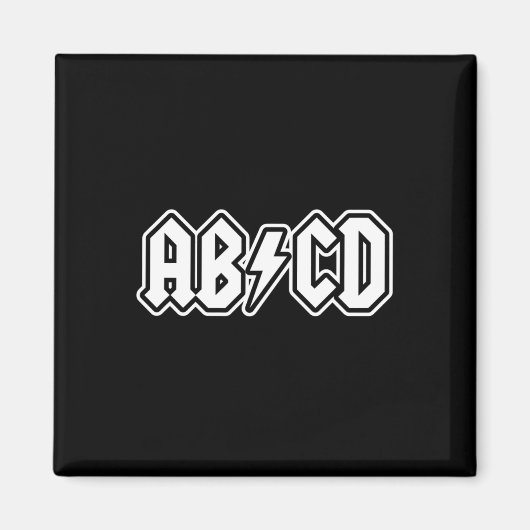 ABCD Fun Terug naar School Teacher Student Magneet (Voorkant)