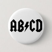 ABCD-item Ronde Button 5,7 Cm (Voorkant)