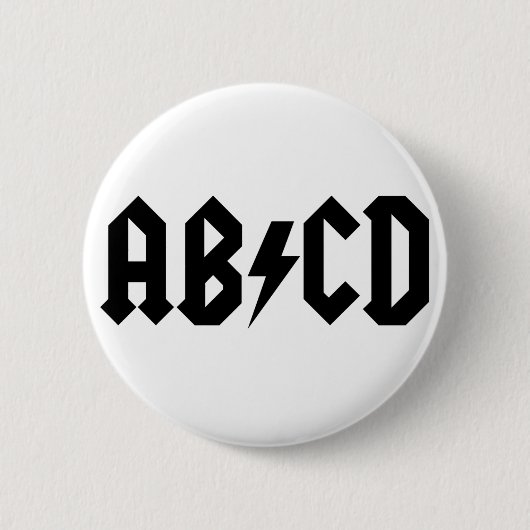ABCD-item Ronde Button 5,7 Cm (Voorkant)