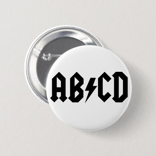 ABCD-item Ronde Button 5,7 Cm (Voorkant /achterkant)