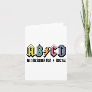 ABCD Kindergarten Rocks CK naar school kleuterscho Kaart