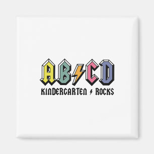 ABCD Kindergarten Rocks CK naar school kleuterscho Magneet