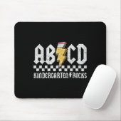 ABCD Kindergarten Rocks Pencil Lightning Teachers Muismat (Met muis)