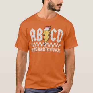 ABCD Kindergarten Rocks Pencil Lightningeachers Ro T-shirt