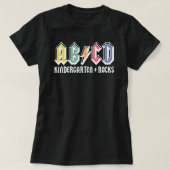 Abcd Kindergarten Rocks T-shirt (Design voorkant)