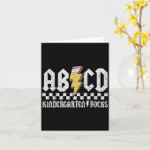 Abcd Kleuterschool Rocks Potlood Bliksem Leraars Kaart (Gele Bloem)