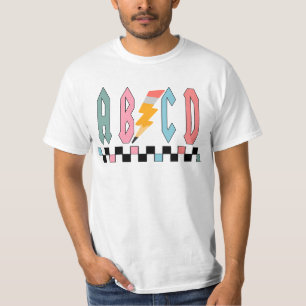 Abcd Leraar Shirt, Cadeau voor waardering leraar, T-shirt