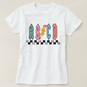 Abcd Leraren Shirt, Cadeau voor Leraren Waardering T-shirt