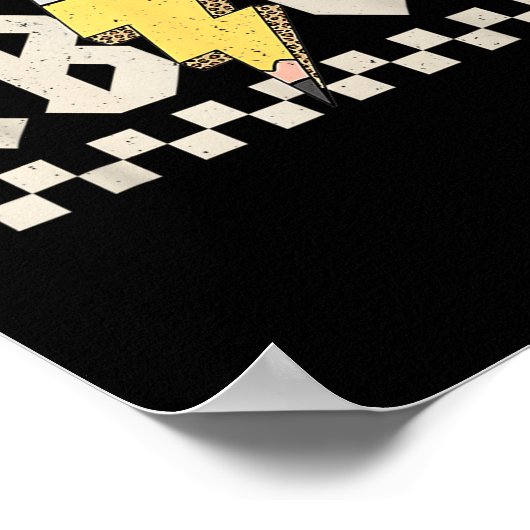 Abcd Pencil Lightning Bolt Teacher Back To School  Poster (Hoek)