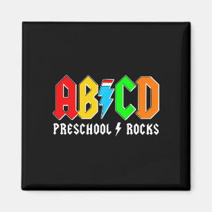 Abcd peuterspeelzaal rots jongens terug naar schoo magneet