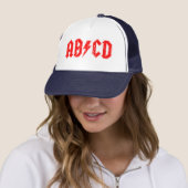 ABCD rockmuziek grappig symbool voor acdc-grappen Trucker Pet (In situ)