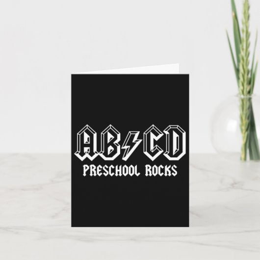ABCD Rocks Back to School Preschool Rocks Fun Teac Kaart (Voorkant)