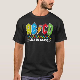 ABCD Terug in de klas Rocks Terug naar school jong T-shirt