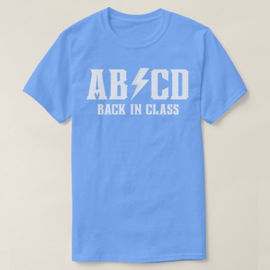 ABCD Terug In Klasse 2 T-shirt (Design voorkant)