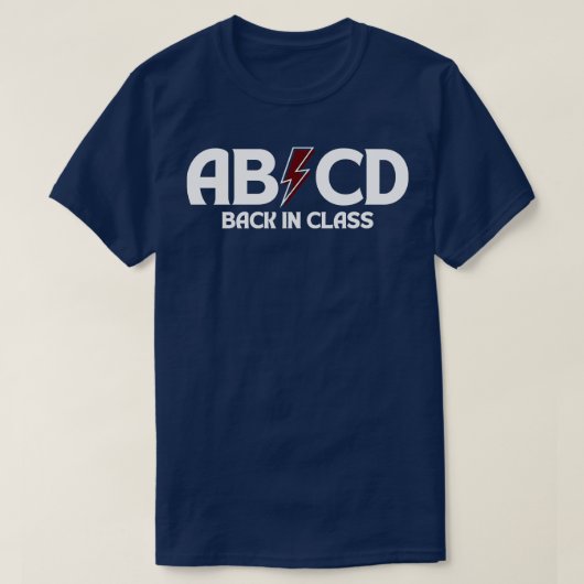 ABCD Terug In Klasse 6 T-shirt (Design voorkant)
