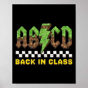 Abcd Terug naar Cl Rock Terug naar school Jongens Poster