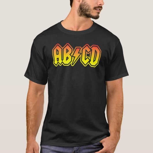 ABCD Terug Naar School Leraar Student T-shirt (Voorkant)