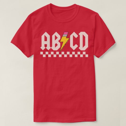 ABCD Terug naar school T-shirt (Design voorkant)