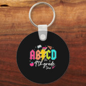 ABCD The 4th Grade Tour Pencil Lightning Rock Boys Sleutelhanger (Voorkant)