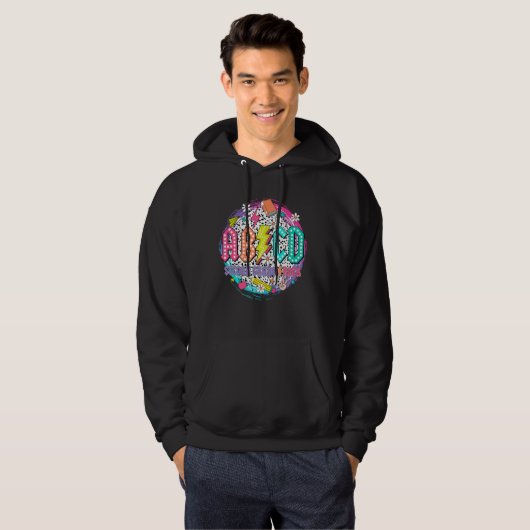 ABCD Tweede klas Rock Teacher Student Happy Back Hoodie (Voorkant volledig)