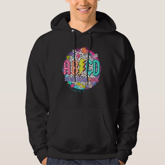 ABCD Tweede klas Rock Teacher Student Happy Back Hoodie (Voorkant)
