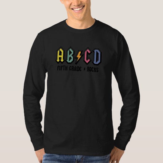ABCD Vijfde klas rotsen T-shirt (Voorkant)
