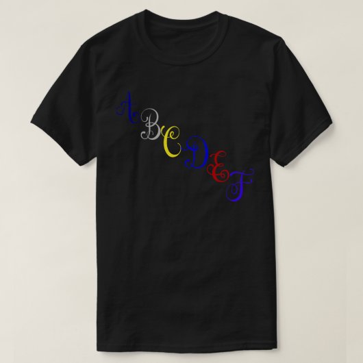ABCDEF 3 T-SHIRT (Design voorkant)
