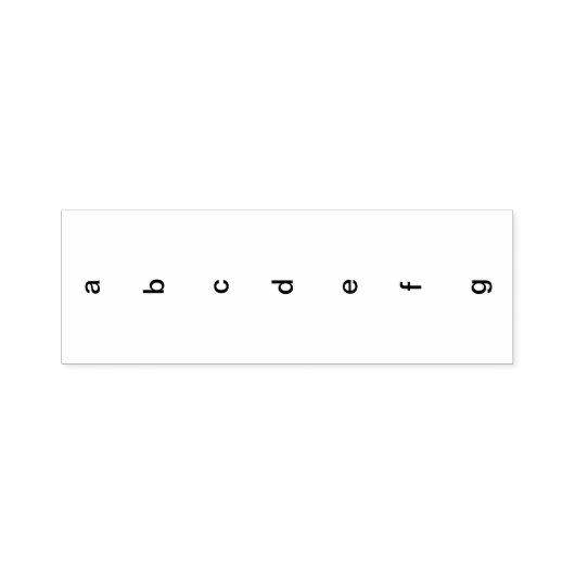 ABCDEFG verticale stempel (Design)