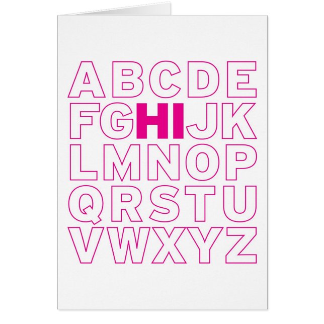 ABCHI-kaart (Voorkant)