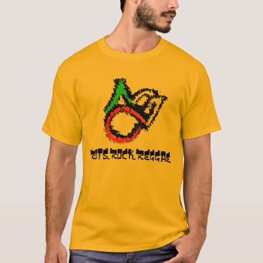 abclogo-rasta, Roots.Rock.Reggae. T-shirt (Voorkant)