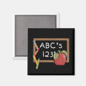 Abcs 123s T-shirts en cadeautjes Magneet (Voorkant / Achterkant)