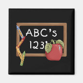 Abcs 123s T-shirts en cadeautjes Magneet (Voorkant)