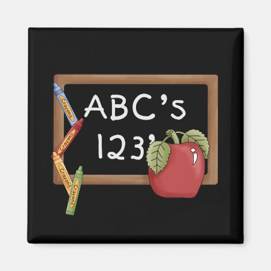 Abcs 123s T-shirts en cadeautjes Magneet (Voorkant)