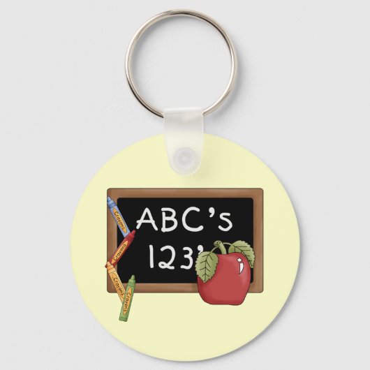 Abcs 123s T-shirts en cadeautjes Sleutelhanger (Voorkant)