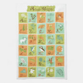 ABC's... Alaskan Wildlife Theedoek (Verticaal)