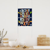 ABCs alfabet homeschool klaslokaal grafiek poster (Keuken)