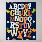 ABCs alfabet homeschool klaslokaal grafiek poster (Voorkant)