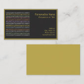 ABCs Alphabet Education Teacher Instructor Visitekaartje (Voorkant / Achterkant)