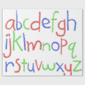 ABC's inpakpapier (Vlak)