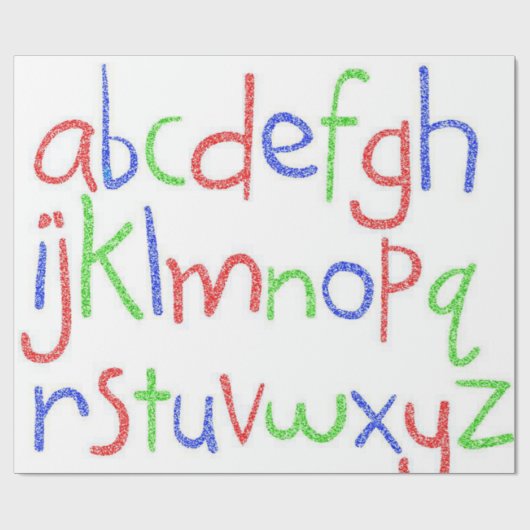 ABC's inpakpapier (Vlak)