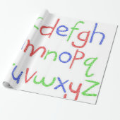 ABC's inpakpapier (Uitgerold)